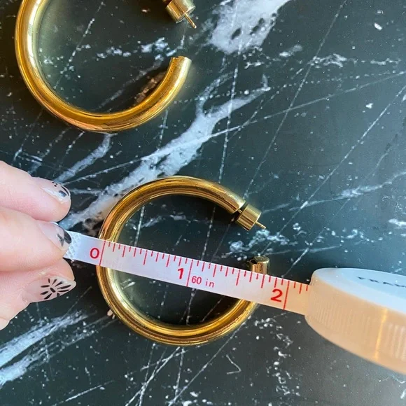 Jennifer Fisher 2" Samira Hoops - Picture 6 of 6